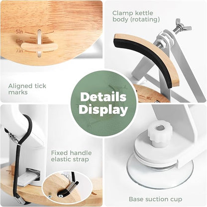 Multi-Purpose Kettle Tipper for Effortless Pour Every Time, Premium Metal Kettle Tipping Bucket Holder Suitable for 1.5-2 Liters Electric Kettle, Daily Living Drinking Aids for Disabled and Seniors