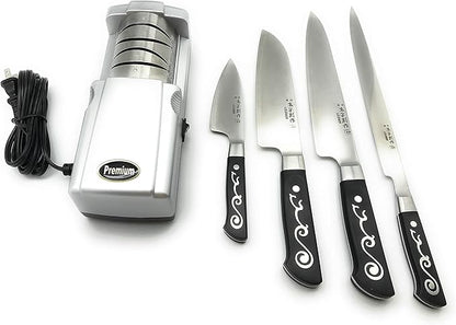 Multi-Stage Home Electric Knife Sharpener for All Knives, Knife Sharpeners for Kitchen Knives Premium version
