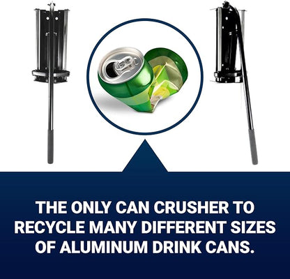 Wall Mounted Aluminum Can Crusher Heavy Duty – Tin and Plastic Bottle Smasher for Recycling (12oz/16oz/24oz/32oz)