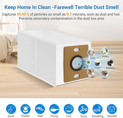 14 Pack A30 Pro Dust Bags for ILIFE A12 Pro/A30 Pro/V9/V9 Pro/Robot Vacuum Bags 3.2 L Large Capacity Heavy Duty Bags for Home Vacuum