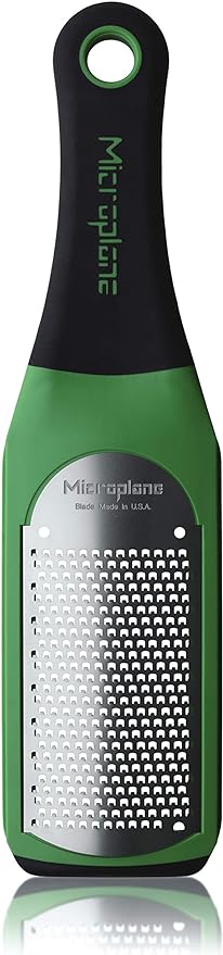 Microplane Artisan Series Parmesan Cheese Grater and Zester (Fine, Green)