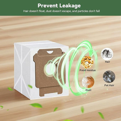 6 Pack 104 Vacuum Bags for iRobot Roomba 104/105 Combo, Plus 405 (G181)(G185), Max 705 Vac, Max 705 Combo, 105 Vac, Plus 504 Vac, Plus 505 Combo, Q052 | Disposable Dirt Disposal Bag for AutoEmpty Dock