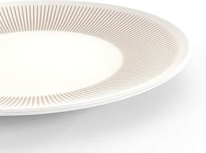 TervisHome Melamine Dinner Plates - Set of 4 | Sandstone Collection | Durable Stoneware-like Quality, Dishwasher Safe, Perfect for Indoor and Outdoor Use