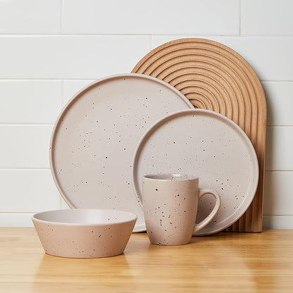 Stone lain Jade Stoneware Dinnerware Set, 32-Piece Service for 8, Taupe