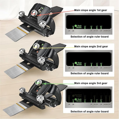 Honing Guide Tool, Aluminum Alloy Chisel Sharpening Kit Manual Angle Adjustable Woodworking Chisel Sharpening Kit Chisel Sharpening Jig for Wood Chisel, Planer, Blade, Graver