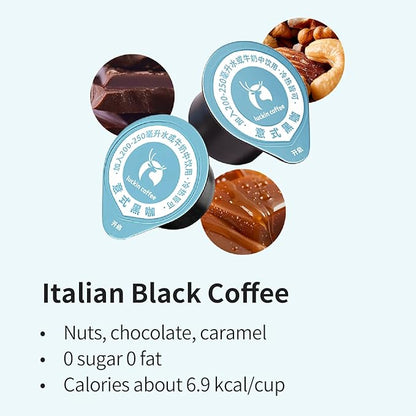 LUCKIN COFFEE Espresso Cold Brew Pods,(32 Count) Peel and Pour Pods Hot or Iced Instant Coffee Concentrate.