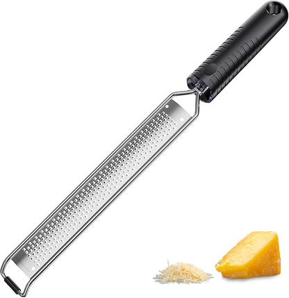 Lemon Zester Grater with Handle,L15" Cheese Grater for Hard Cheese,Chocolate & Nut Grater