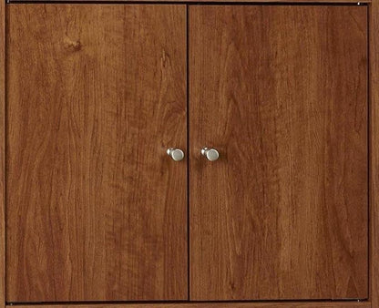 Ameriwood Home Landry Kitchen Microwave Cart, Brown Oak