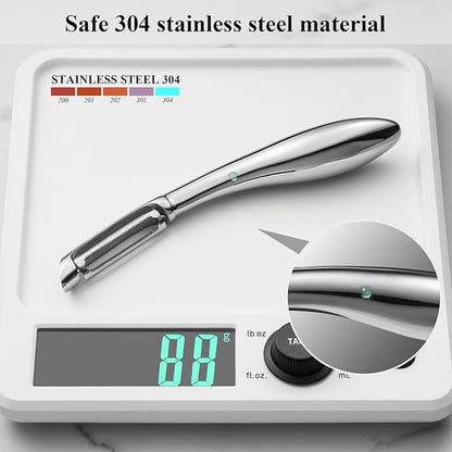 LIIGEMI Premium Stainless Steel Vegetable Peeler,I Sharp Potato Peeler for Kitchen,Practical and Comfortable Stainless Steel Veggie Peeler Machine
