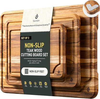 Cutting Board Wood Chopping Board Double Sided Charcuterie Boards Serving Board Kitchen Essential House Warming Hostess Host Gift Serving Tray for Christmas Wedding Birthday Anniversary Grayish Purple