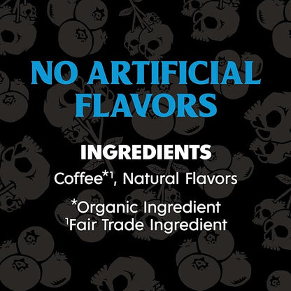 Death Wish Coffee, Single Serve Coffee Pods - Fair Trade - Blueberry Vanilla Flavored