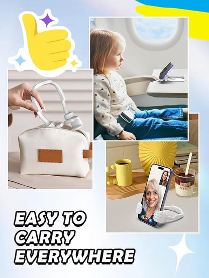 Stocking Stuffers for Men Women Teens Kids: Thumbs Up Lazy Phone Stand Holder for Desk Funny Gadgets for Teenage Boys Girls Dad Father Mother Mom Son Daughter Husband Wife Adults Gifts for Christmas