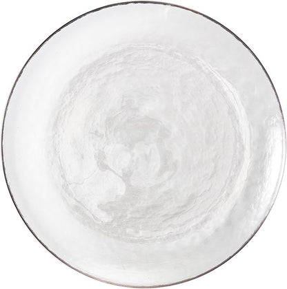 Fortessa Los Cabos Glass Dinnerware Collection, Dinner Plate (Set of 4), 10.5 Inch, Clear