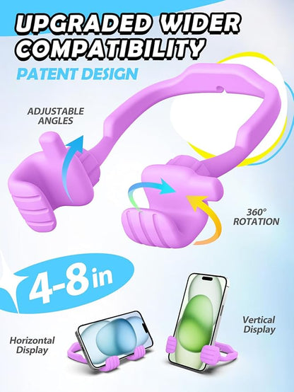 Stocking Stuffers for Teens Girls Adults Cell Phone Stand: Upgrade Adjustable Thumbs Up Lazy Phone Holder for Desk Cool Gadgets Fun Birthday Gifts Ideas for Kids Teenager Women Gifts for Christmas
