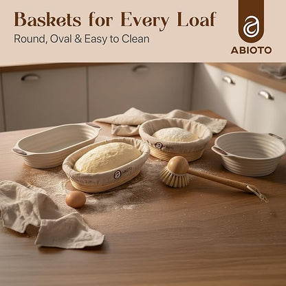 Sourdough Starter Kit with Dutch Oven and Scale - Complete Sourdough Kit with Proofing Baskets, 34oz Jar, Slings, and Other Premium Bread Making Tools - Perfect Baking Gifts for Women, Men, and Bakers