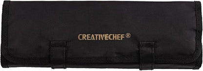 CREATIVECHEF 7 PCS Plating Tools Culinary Set Contains kitchen tweezers spatula Sauce plating spoon（Black）