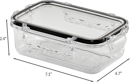 Airtight Food Storage Container With Lid (21.6oz) Leak-Proof Lunch Box | BPA-Free | Meal Prep | Microwave, Freezer and Dishwasher Safe | Kitchen Fridge Organizer Boxes | Fresher Food