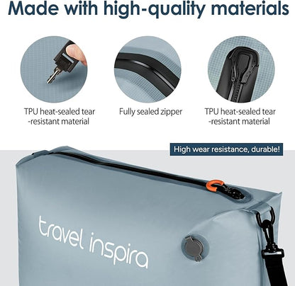 Vacuum Bags for Travel Luggage with Wireless Pump, Compression Bags for Carry On Suitcases and Backpack, Vacuum Seal Packing cube for Cloth Packing (1PC + PUMP)