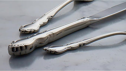 Oneida 2766020AL20 Dover 20-Piece Fine Flatware Set, Service For 4, Mirror Finish