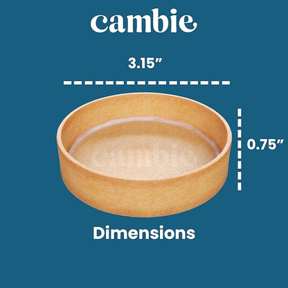 Cambie Square Vanilla Tart Shells, French Style Tart Shells, White Chocolate Coating (Round, 1 Count (Pack of 1))