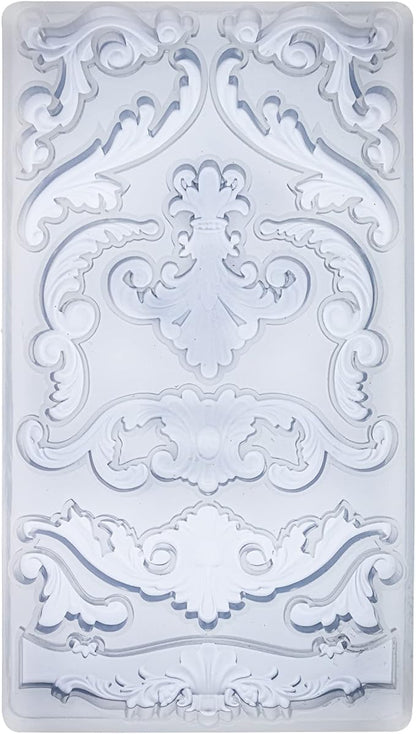 Scrollworks Mold for Polyclay Air Dry Clay Plaster