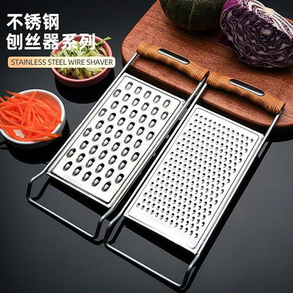 2 Pack Cheese Grater,Stainless Steel Zester Set of 2, Kitchen Flat Handheld Grater For Cheese, Chocolate, Spices, And Potato, Zucchini, Carrot, Apple (A style color)