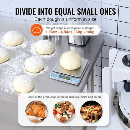 VEVOR Dough Divider,40PCS Manual Dough Divider Cutter,1.06oz - 4.94oz Dough Press Dough Cutting with 304 Stainless Steel Tray and Blade,Pastry Divider for Bakery,Restaurant,Commercial Food Preparation