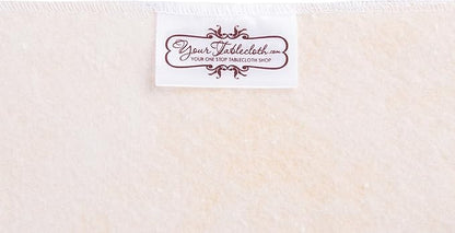 Yourtablecloth Heavy Duty Vinyl Rectangle or Square Tablecloth – 6 Gauge Heavy Duty Tablecloth – Flannel Backed – Wipeable Tablecloth with Vivid Colors & Many Sizes 52 x 90 Rust Print