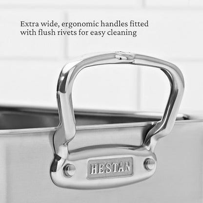 Hestan Provisions – 14.5" Classic Clad Roaster with Stainless Steel Rack