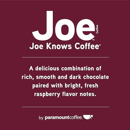Joe Knows Coffee Single Serve Cups Pods and Capsules, Chocolate Raspberry, 48 Count