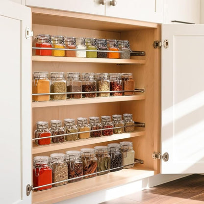 ComSaf Small Glass Jars with Airtight Lid Set of 12, Spice Jars 8 oz, Mason Jar 8 oz, Small Canning Jar, 8oz Jars with Lids for Kitchen, Jam, Jelly, Honey, Dessert, Salad, Shower Wedding Favors