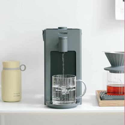 BUYDEEM S9023 Instant Hot Water Dispenser, Countertop Water Boiler & Warmer for Tea, Coffee and Baby Formula, Adjustable 8 Temperatures & 5 Water Outputs, 3L Water Tank(102oz), Dark Gray