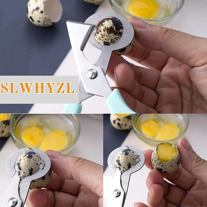 Quail Egg Scissors 9 Color - 9 Pack Stainless Steel Quail Egg Cutter Peeler Opener Shears Tool for Kitchen