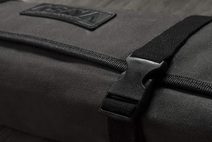 Asaya Canvas Chef Knife Roll Bag - 10 Knife Slots and a Large Zipper Pocket - Durable 10oz Canvas Knife Case with an Adjustable Shoulder Strap - Knives not Included