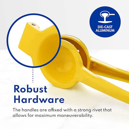 New Star Foodservice 42856 Enameled Aluminum Lemon Squeezer, Yellow