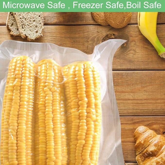 O2frepak 100 Pint 6" x 10" Vacuum Sealer Bags with BPA Free and Puncture Prevention,Vacuum Seal Freezer Bags,Great for Sous Vide Vaccume Sealer PreCut Bags