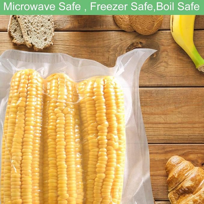 O2frepak 200 Pint Size 6" x 10" 4mil Thick Vacuum Sealer Bags with BPA Free and Puncture Prevention,Vacuum Seal Freezer Bags,Great for Sous Vide Vaccume Sealer PreCut Bags