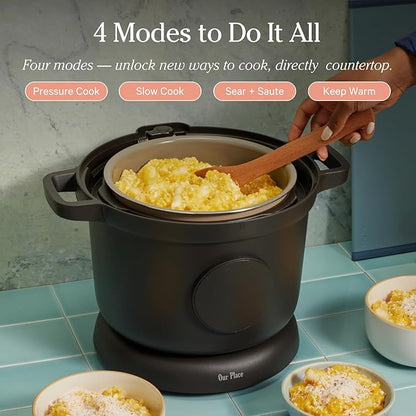 Our Place Dream Cooker | 6-quart Multicooker | 4 Versatile Modes | Pressure Cook, Slow Cook, Sear & Saute, Keep Warm | Hands-Free Steam Release | Tailored Control Panel | Char