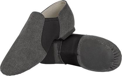 Linodes Unisex 09 Canvas Upper Slip-on Jazz Shoe for Women and Men's Dance Shoes