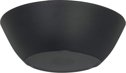 Carlisle FoodService Products Ridge Reusable Plastic Bowl for Home and Restaurant, Melamine, 22 Ounces, Slate, (Pack of 12)