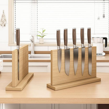 Extra Large Magnetic Knife Holder, Double-Sided Magnetic Knife Block Universal Multi-function Display Rack for Kitchen Counter