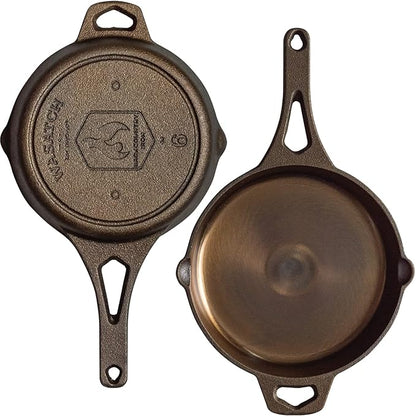 Backcountry Iron 6 Inch Smooth Wasatch Pre-Seasoned Round Cast Iron Skillet