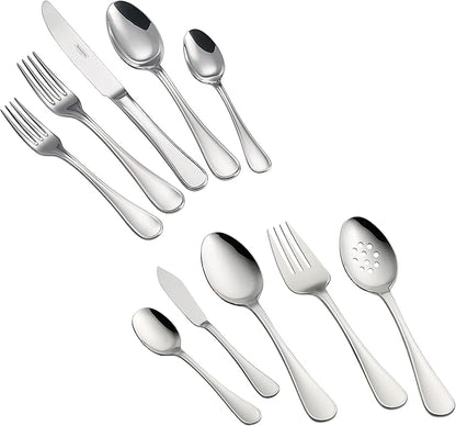 Tramontina 45 Piece Silverware Set - Firenze Utensils Set