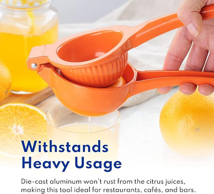New Star Foodservice 42863 Enameled Aluminum Orange Squeezer