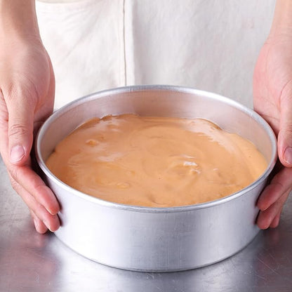 Nuenen 6 Pcs 6 Inch Round Cake Pans Aluminum Round Mold Smash Cake Baking Cheesecake Pans for Home Party Baking Supplies