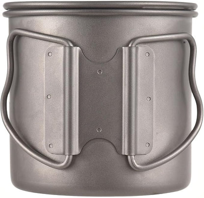 Gooseneck Coffee Kettle, 400ml Pour Over Kettle Ti Folding Handle Water Kettle with Lid