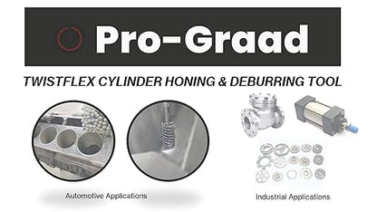 TwistFlex 15/16" 320SC Cylinder Hone, 0.9375” (23.8mm) Flexible Cylinder Honing & Deburring Tool for Hole Diameters 0.875"- 0.938“, 320 Grit Silicon Carbide, Pack of 1