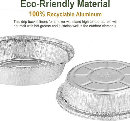 7" Aluminum Foil Pans with Clear Lids 50 Pack,Heavy Duty Disposable Containers for Roasting,Storing,Baking,Cooking,Recyclable