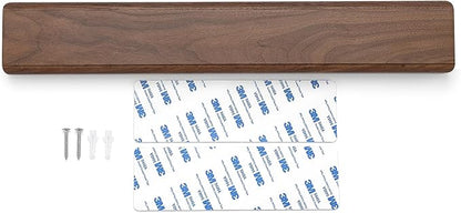 XINZUO Walnut Wood Knife Magnetic Strips 16 Inch, Double Row Round Magnets Magnetic Knife Holder for Wall -Magnetic Knife Bar- Works With Kinds of Kitchen Tools -Space Saver Knife Rack