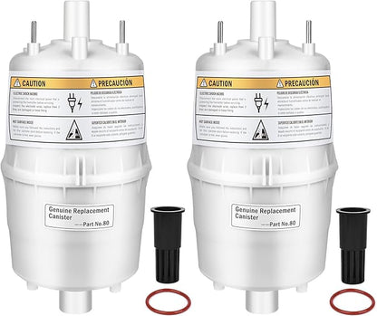 80 Steam Canister Substitute for Aprilaire 800 Replacement Canister(OEM), 80 Canister for Aprilaire Humidifiers 800 801 865 866, Steam Canister Part No. 80 Replace for Aprilaire 800 Canister 2 Pack